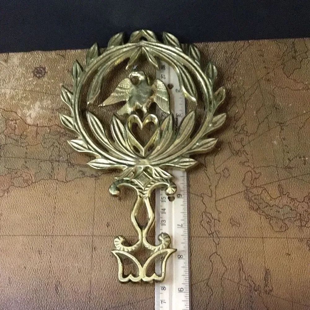 Trivet  Solid brass eagle trivet By Virginia Metalcraft